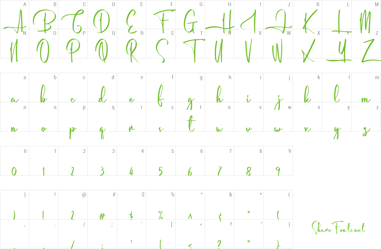 Font Humaira preview